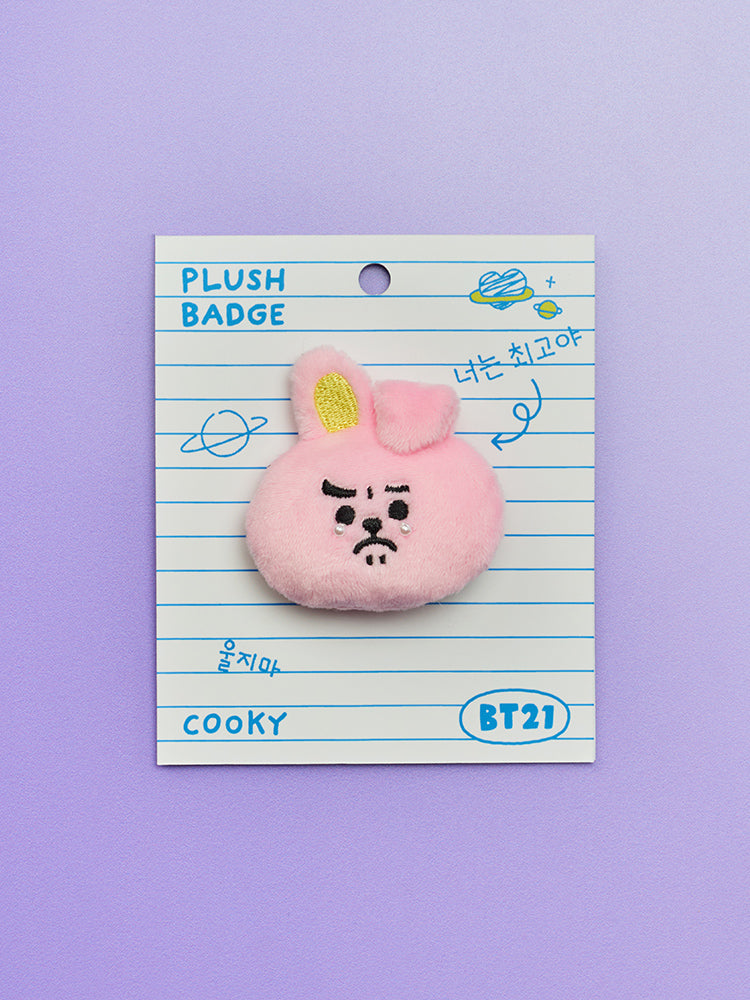 BT21 오늘의 기분 엉엉 인형 뱃지