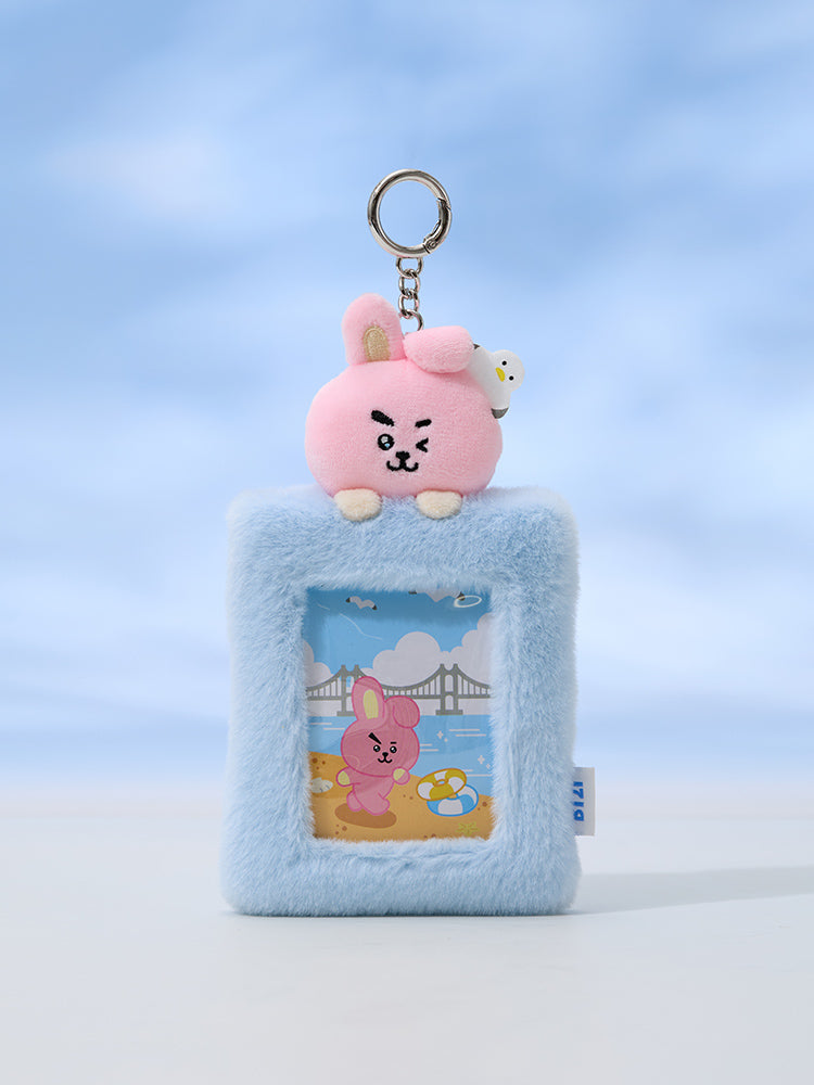 BT21 PLUSH PHOTOCARD HOLDER KEYRING BUSAN