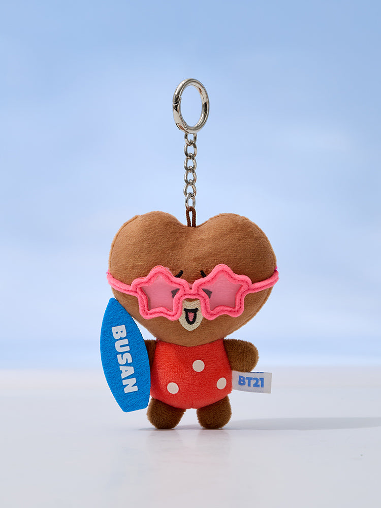 BT21 VACATION PLUSH KEYRING BUSAN