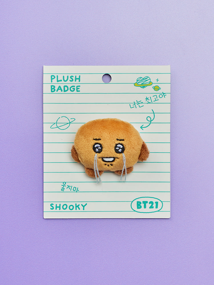 BT21 오늘의 기분 엉엉 인형 뱃지