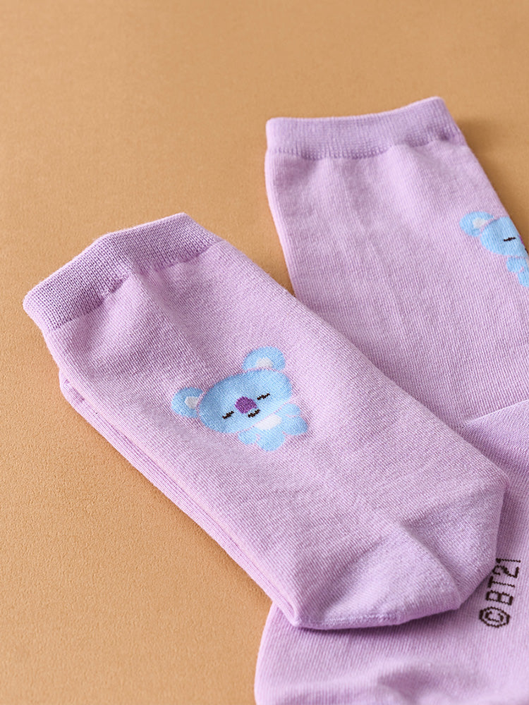 BT21 KOYA COLOR SOCKS DAILY BASIC