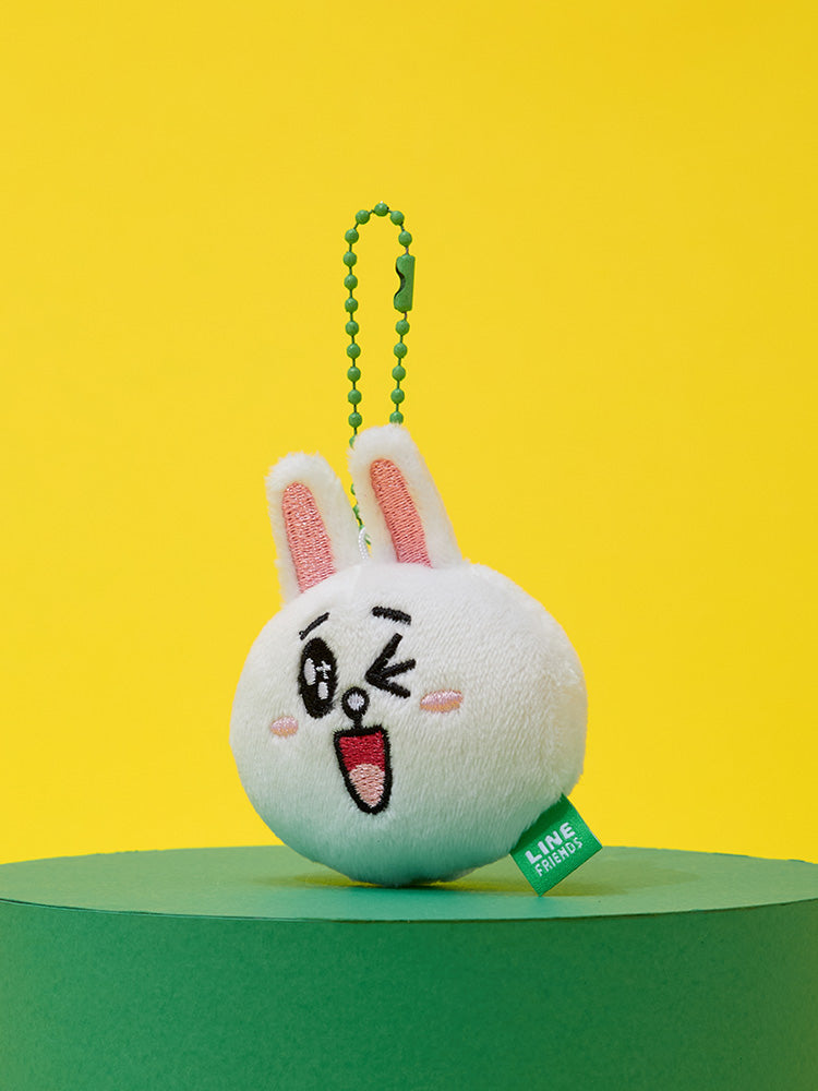 LINE FRIENDS CONY FACE PLUSH KEYRING ORIGINAL EDITION