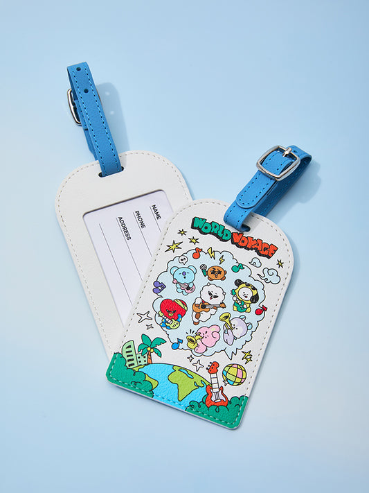 BT21 LUGGAGE TAG WORLD VOYAGE
