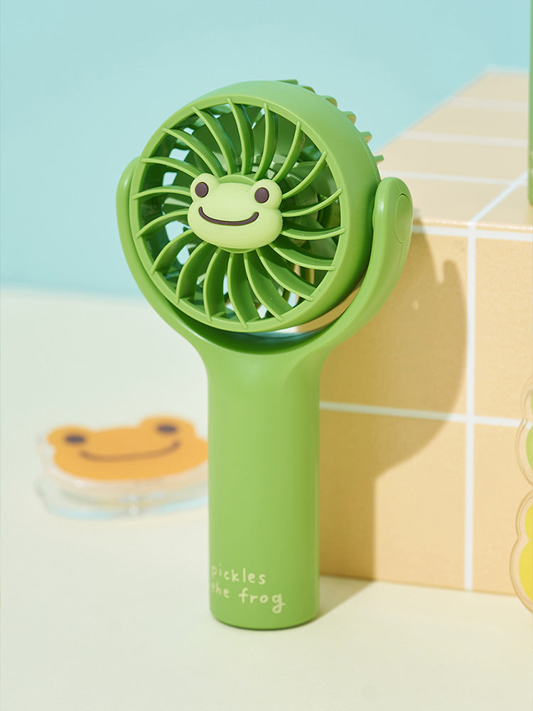 pickles the frog PORTABLE HANDHELD FAN WITH STICKERS