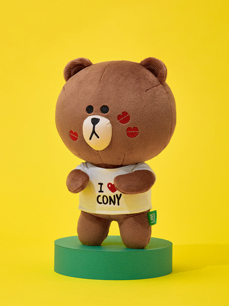 LINE FRIENDS BROWN MEDIUM-SIZED DOLL (COUPLE) ORIGINAL EDITION