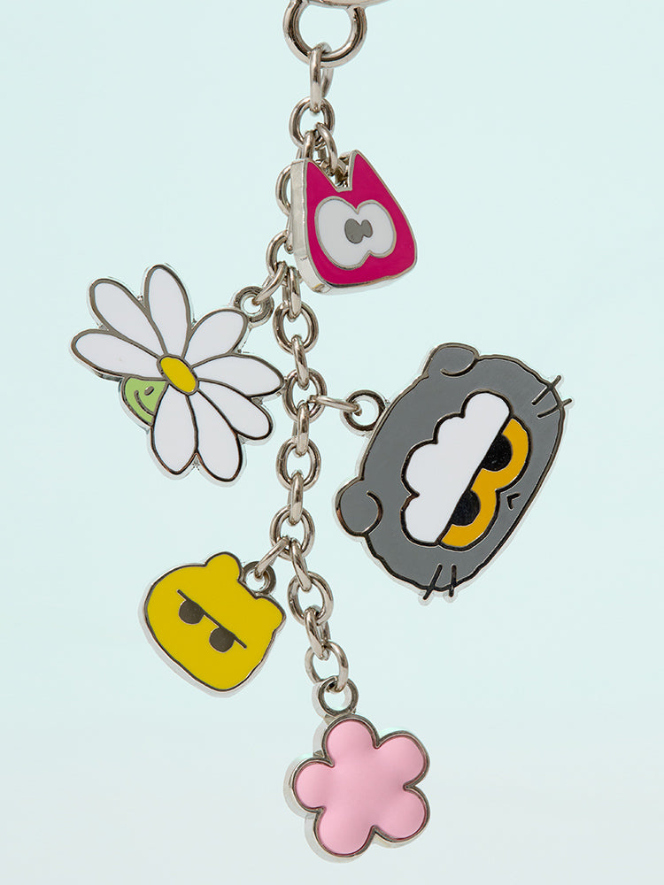 ZO&FRIENDS METAL KEYRING SIGNATURE