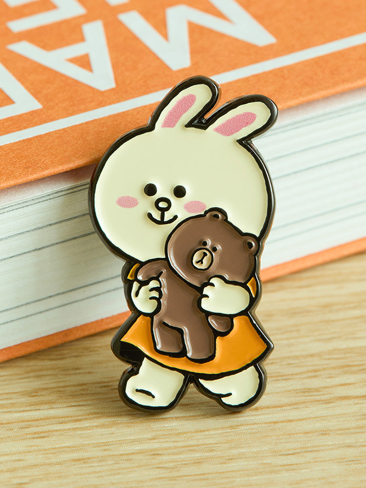 LINE FRIENDS CONY METAL PIN BADGE ORDINARY DAYS
