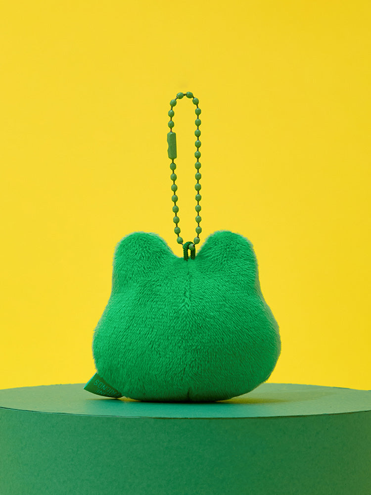 LINE FRIENDS LEONARD FACE PLUSH KEYRING ORIGINAL EDITION