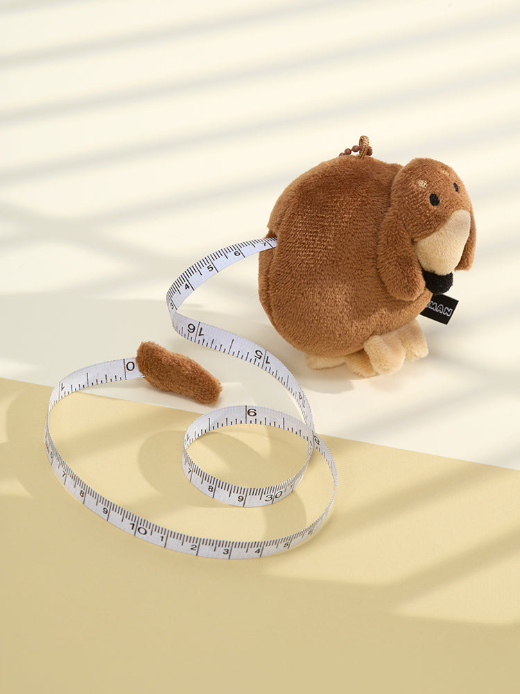 JOGUMAN WOODY MEASURING TAPE PLUSH KEYRING OFFICE