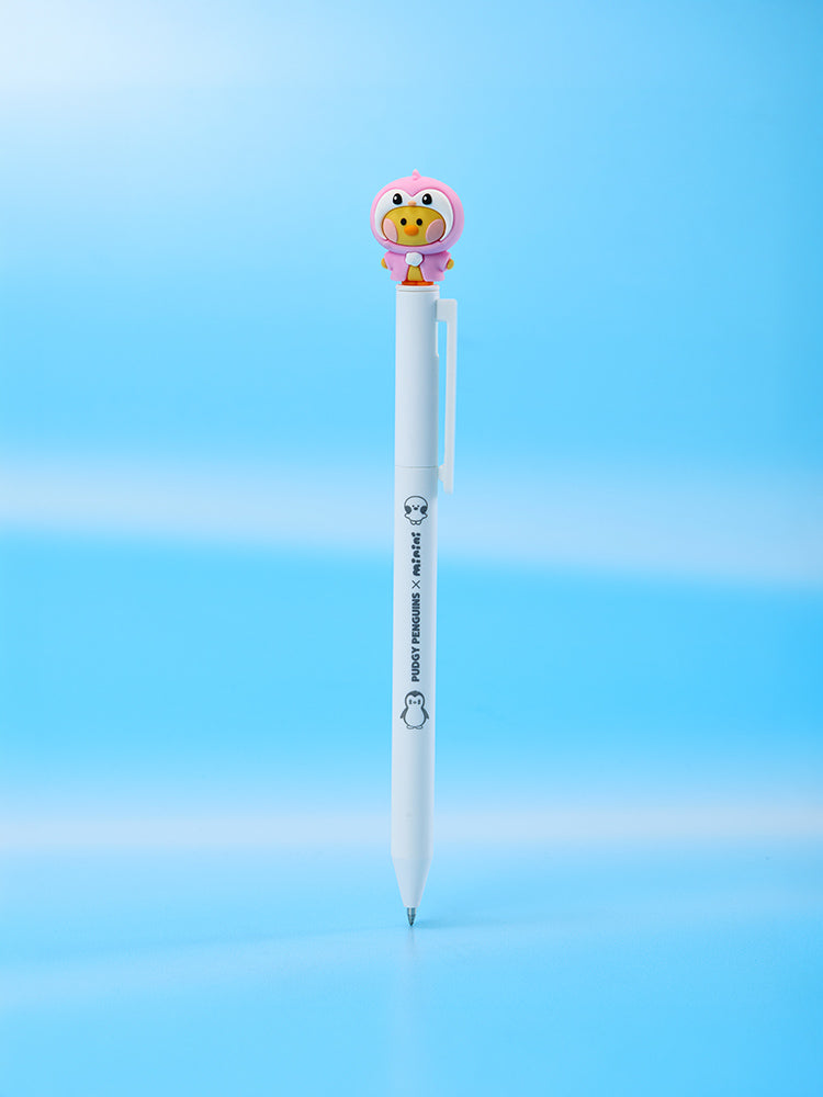 라인프렌즈 미니니 X 펏지펭귄 피규어 젤펜