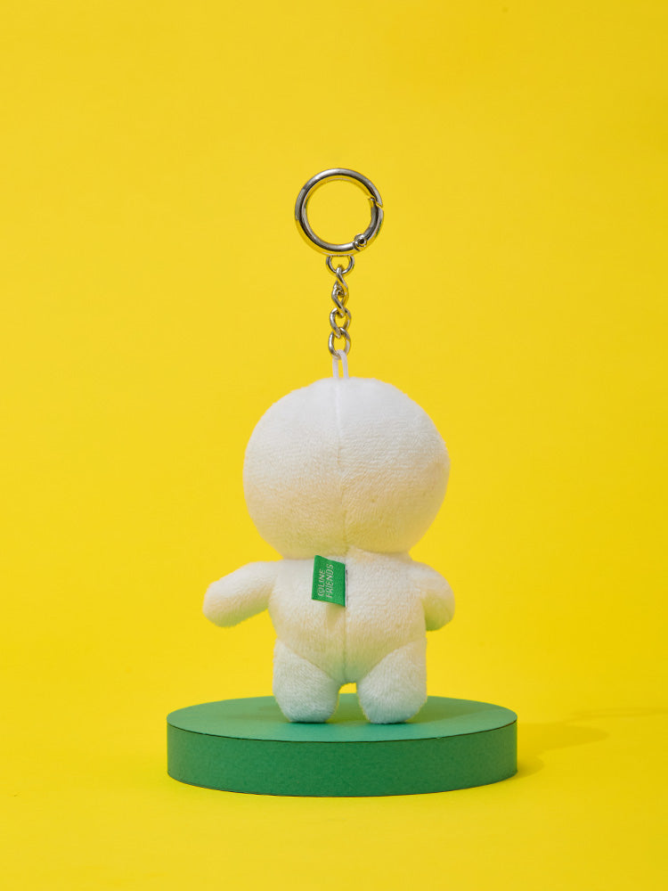 LINE FRIENDS THUMBS UP MOON PLUSH KEYRING ORIGINAL EDITION