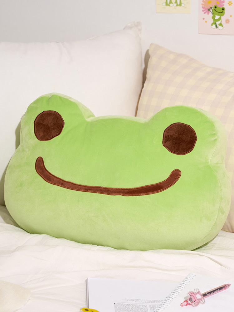 pickles the frog FACE CUSHION