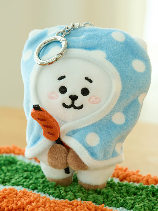 BT21 RJ 캠프파이어 담요 인형 키링