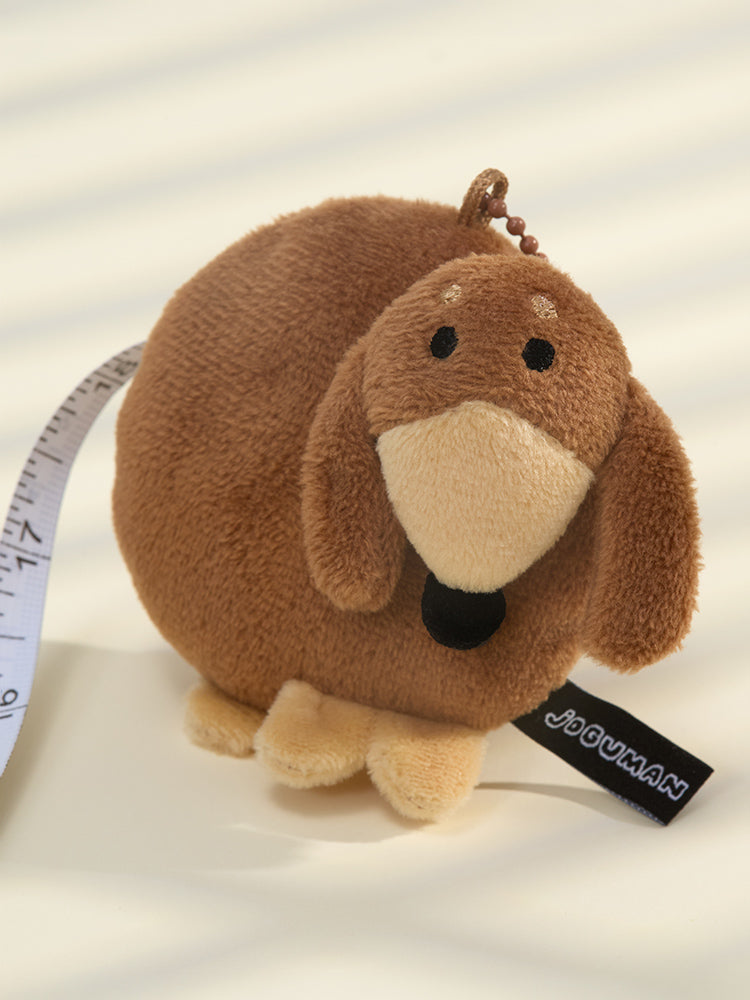 JOGUMAN WOODY MEASURING TAPE PLUSH KEYRING OFFICE