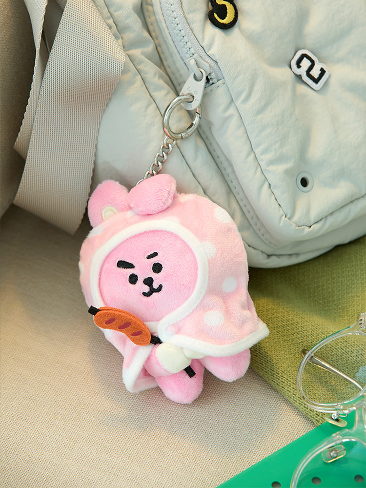 BT21 COOKY 캠프파이어 담요 인형 키링