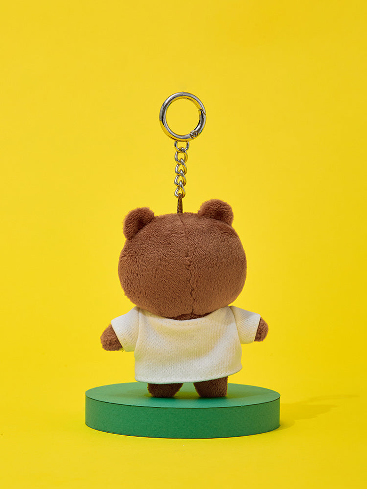 LINE FRIENDS BROWN PLUSH KEYRING (COUPLE) ORIGINAL EDITION