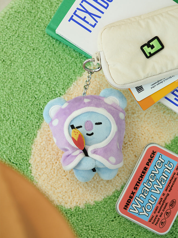 BT21 KOYA 캠프파이어 담요 인형 키링