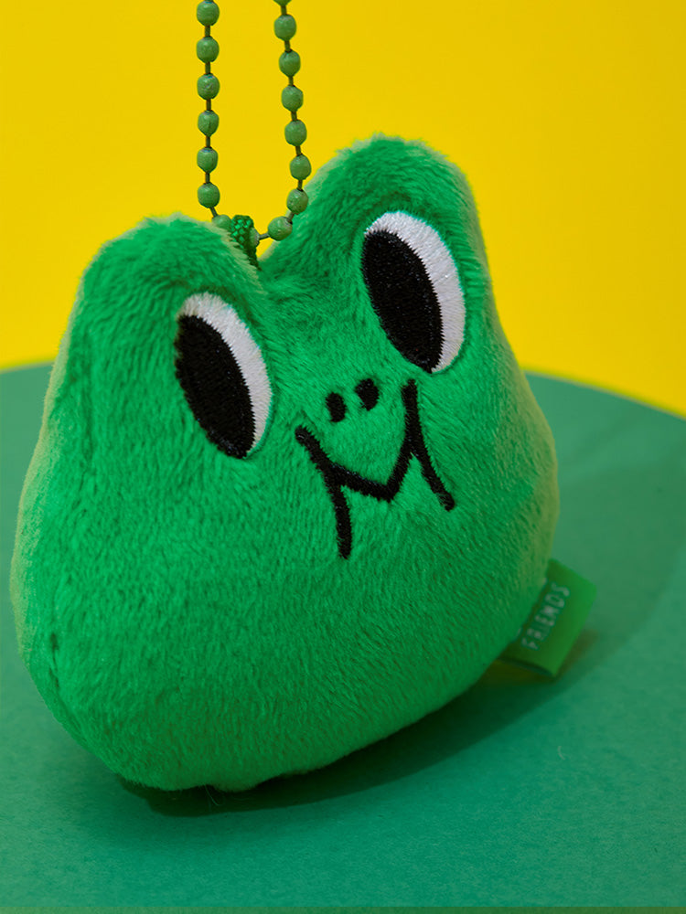 LINE FRIENDS LEONARD FACE PLUSH KEYRING ORIGINAL EDITION