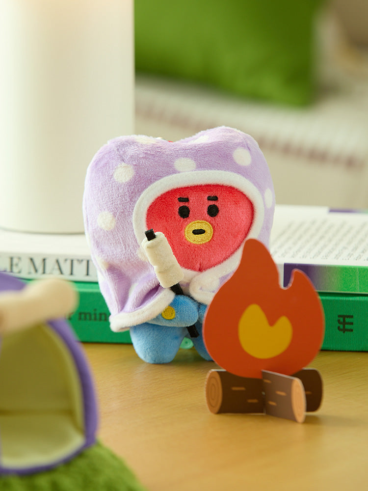 BT21 TATA 캠프파이어 담요 인형 키링