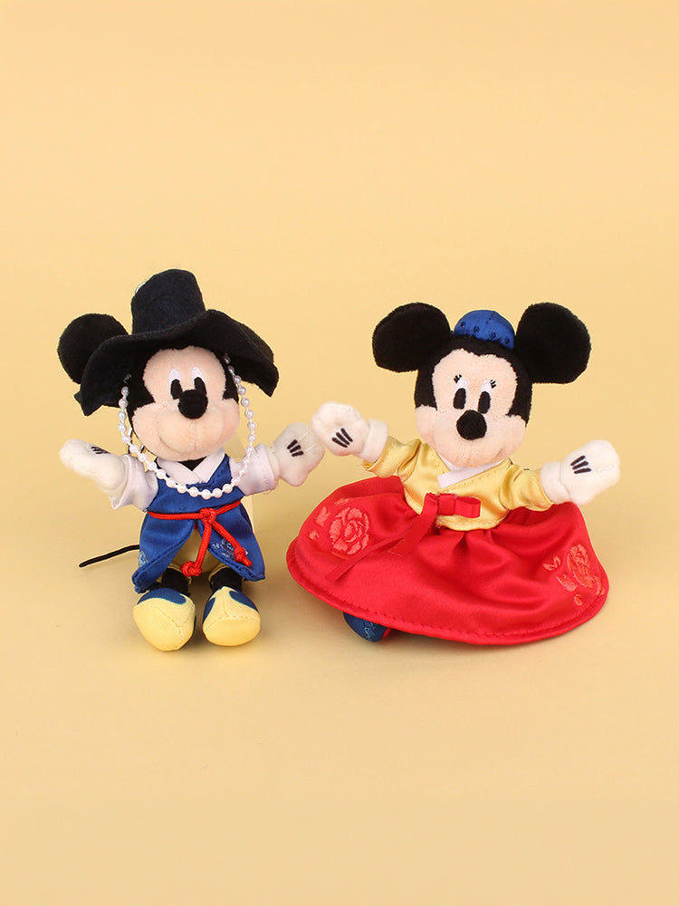 미키 미니 꽃한복 인형키링