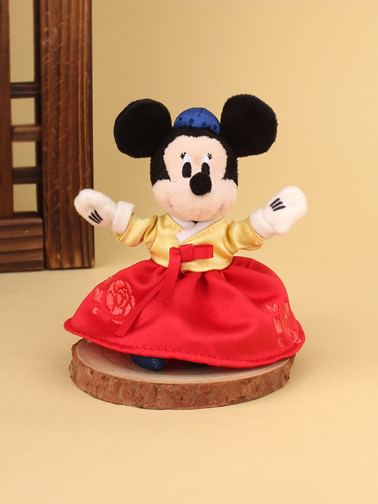 미키 미니 꽃한복 인형키링