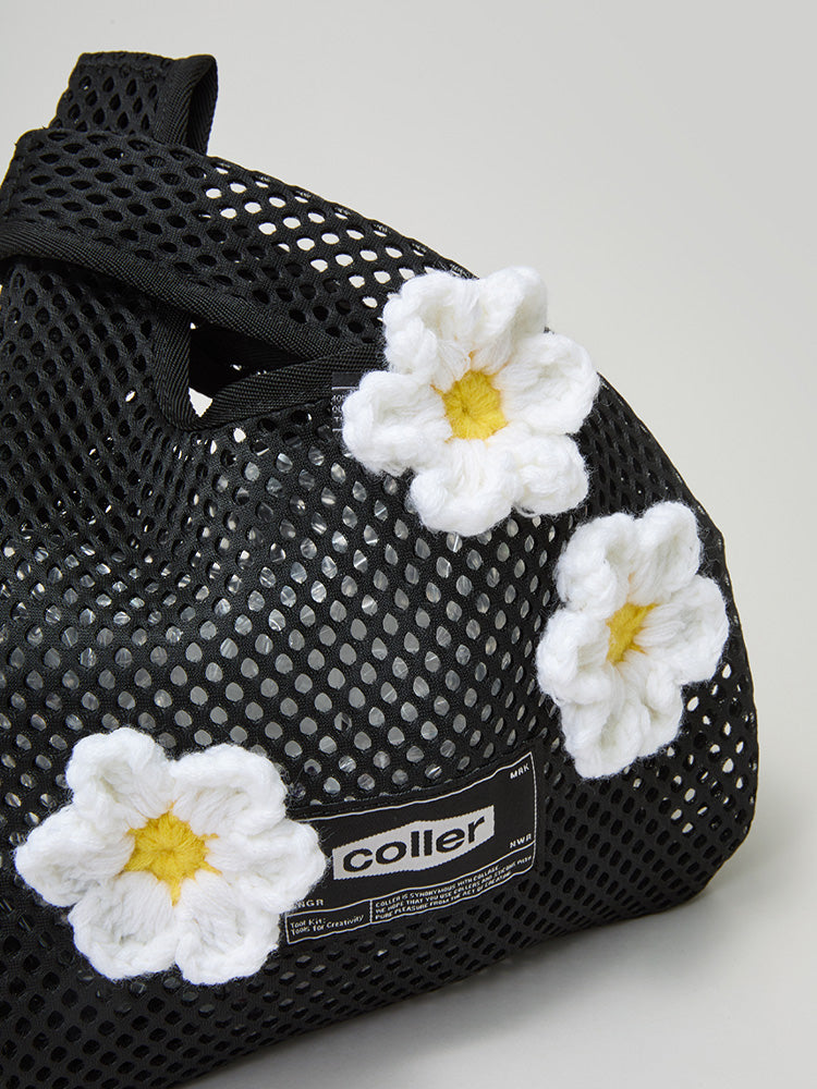 꼴레 메쉬 미니 토트백 쉐이드 블랙