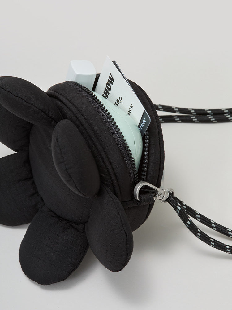 꼴레 플라워 키링백 쉐이드 블랙