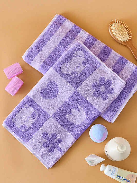 BT21 FACE TOWEL GIFT SET (2PCS) DAILY BASIC