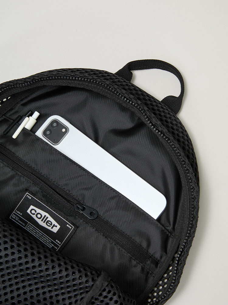 꼴레 메쉬 백팩 (M) 쉐이드 블랙