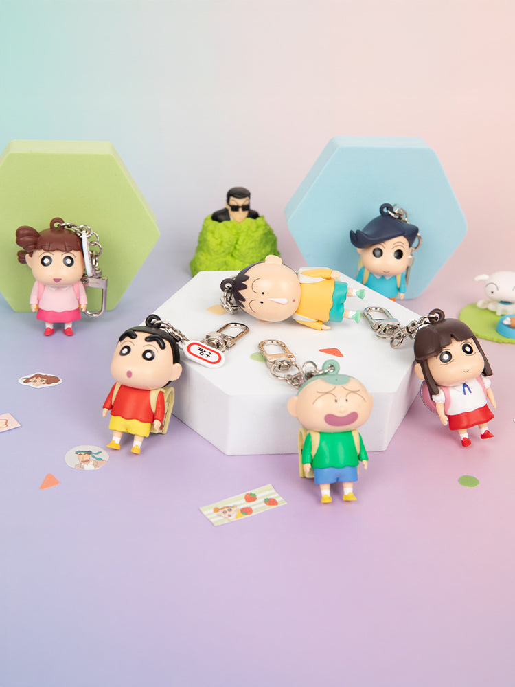 랜덤 스퀘어 짱구는 못말려 떡잎 유치원 책가방 키링