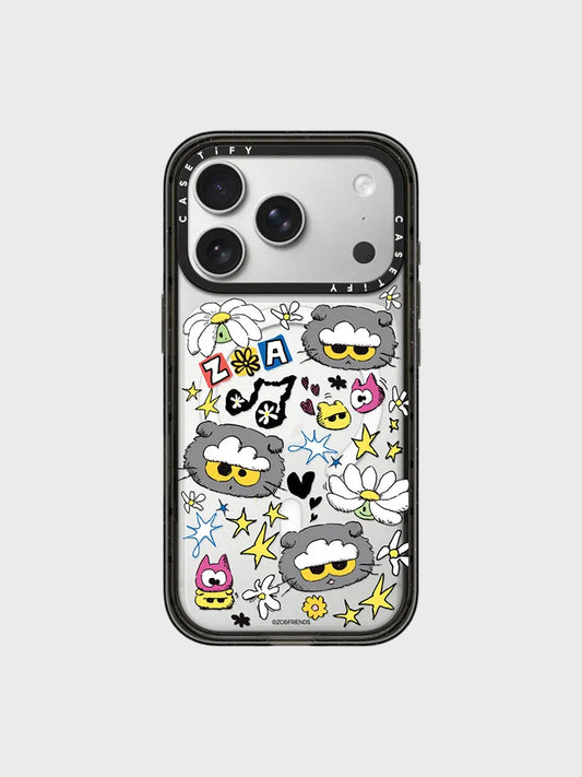 ZO&FRIENDS X CASETiFY 스티커 케이스 (iPhone 17 Pro)