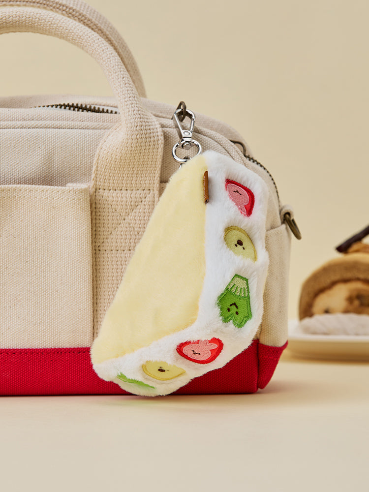 라인프렌즈 미니니 디저트카페 후르츠산도 파우치