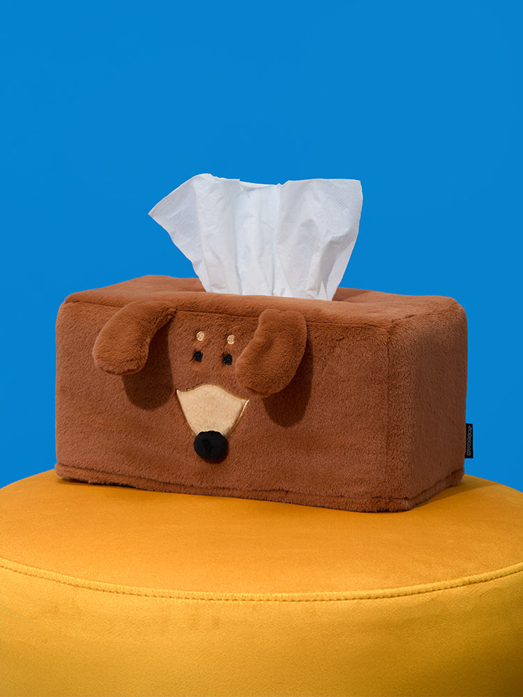 JOGUMAN WOODY PLUSH TISSUE CASE HERO