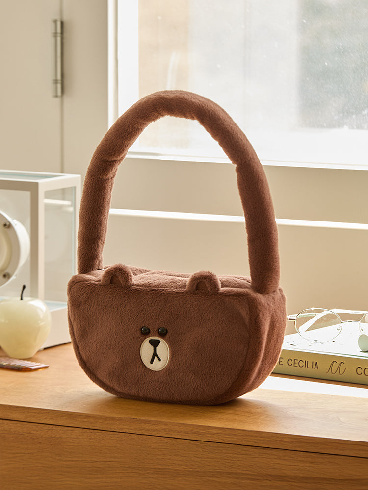 라인프렌즈 허그브라운 시즌4 토트백