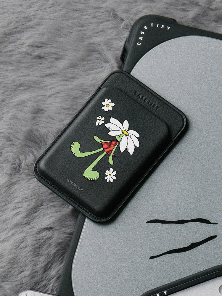 ZO&FRIENDS X CASETiFY A&NE Snappy MagSafe Wallet (Black)