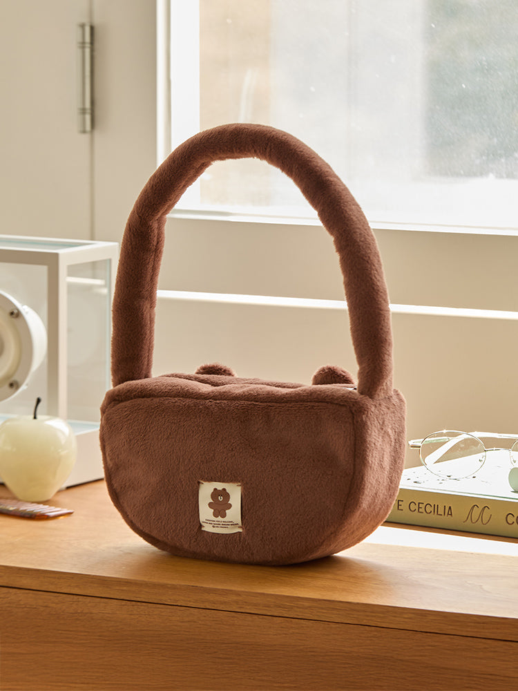 라인프렌즈 허그브라운 시즌4 토트백