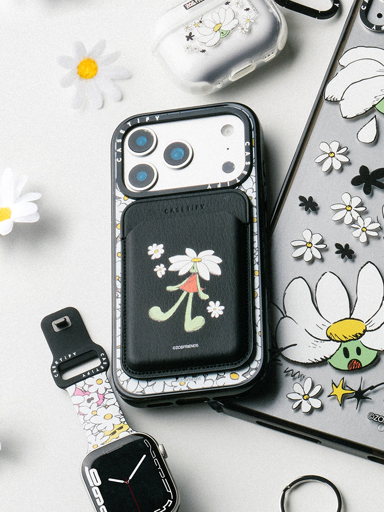 ZO&FRIENDS X CASETiFY A&NE Snappy MagSafe Wallet (Black)