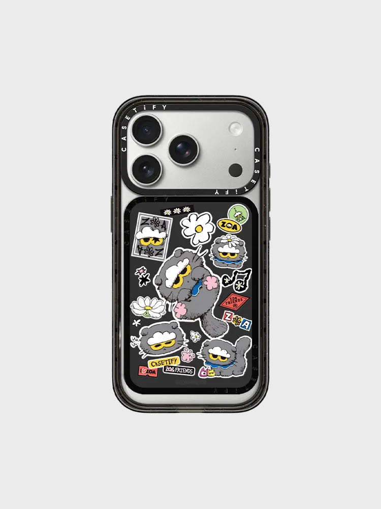ZO&FRIENDS X CASETiFY ZOA Sticker Card Holder Stand (Black)