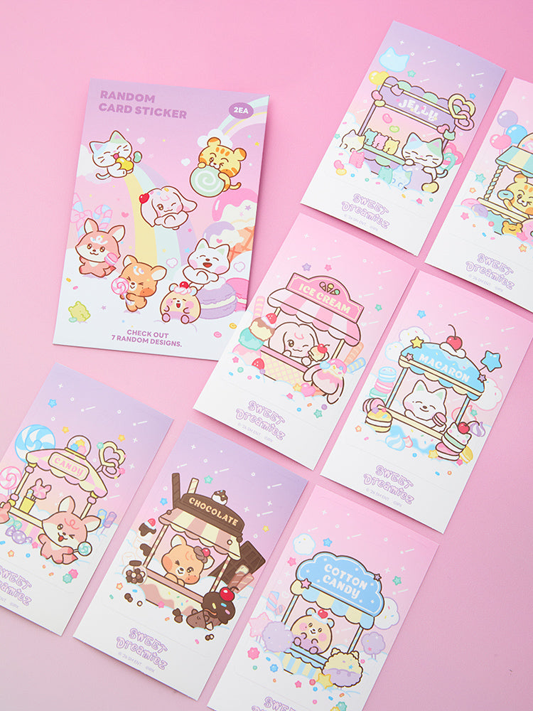 NCT DREAM 스윗 드리미즈 랜덤 카드 스티커 (2개입)