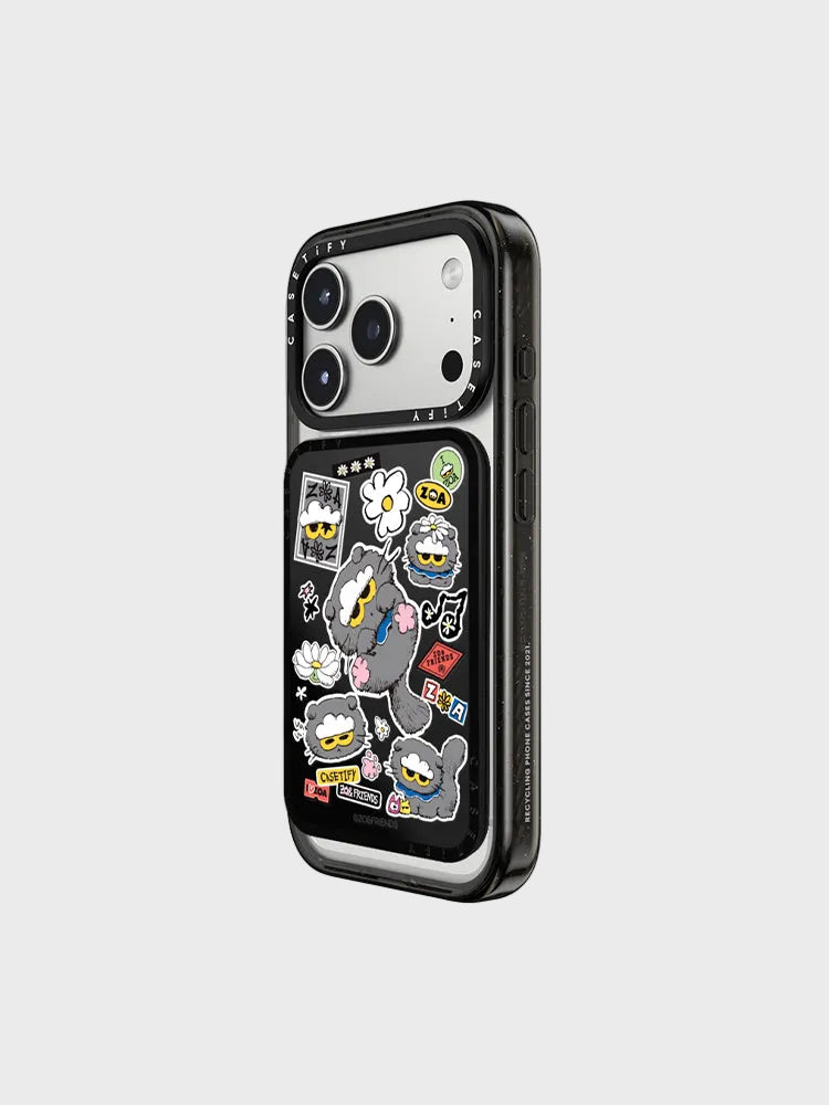 ZO&FRIENDS X CASETiFY ZOA Sticker Card Holder Stand (Black)