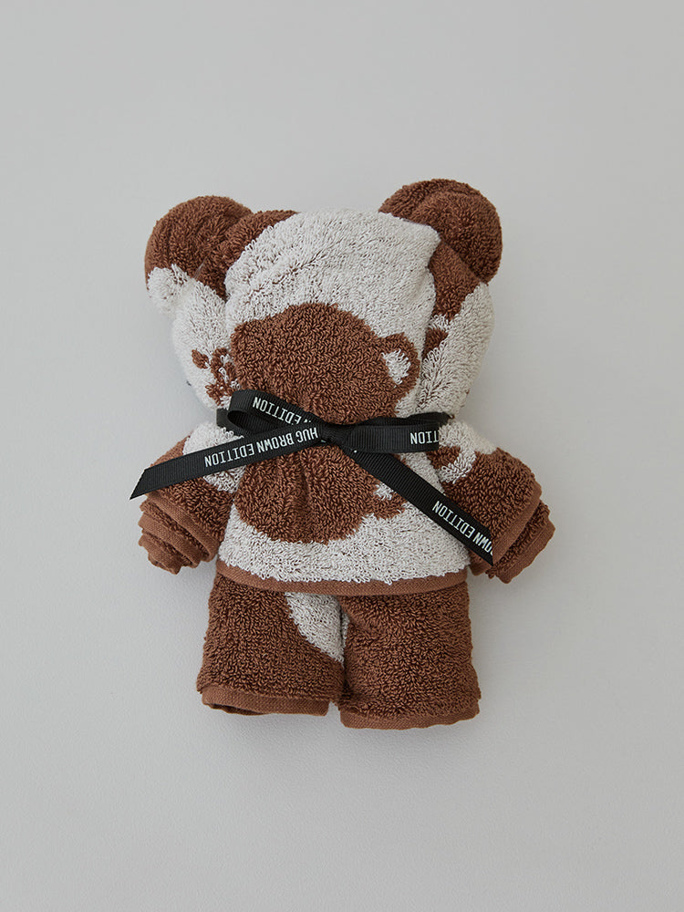 라인프렌즈 송월 브라운 베이직 쉐입 타월