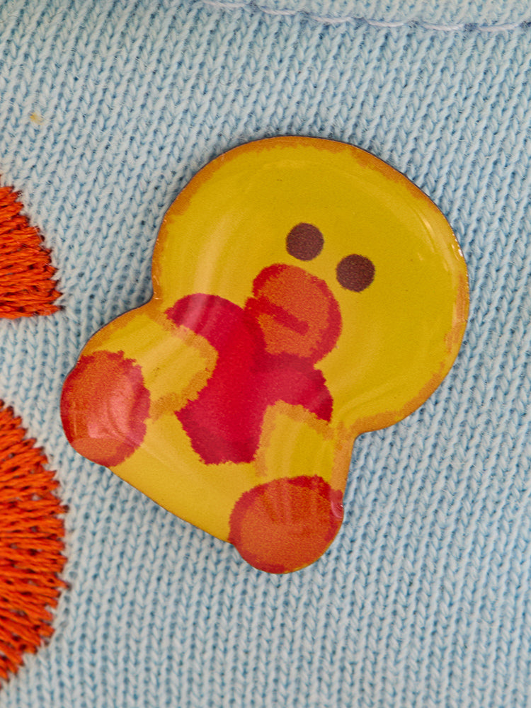 LINE FRIENDS SALLY METAL PIN BADGE 15TH ANNIVERSARY