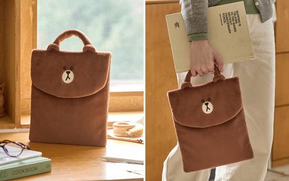 LINE FRIENDS HUG BROWN