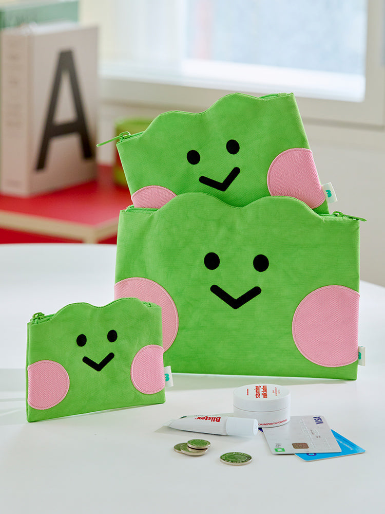 LINE FRIENDS lenini FLAT POUCH STAY WITH minini
