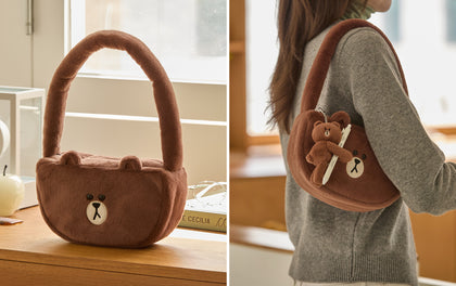 LINE FRIENDS HUG BROWN