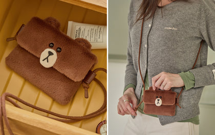 LINE FRIENDS HUG BROWN
