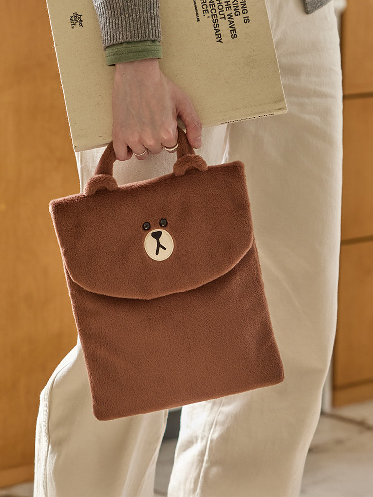 라인프렌즈 허그브라운 시즌4 아이패드 파우치