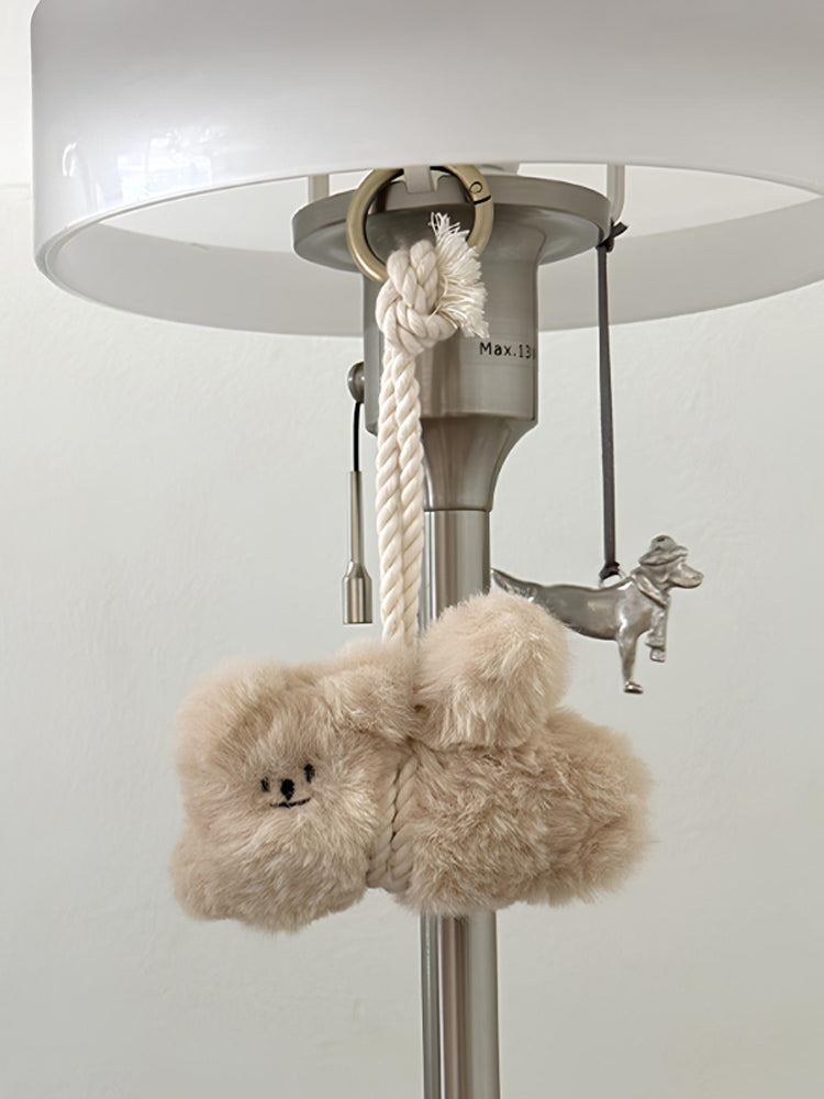 AB FAB LUCKY PUPPY CHARM KEYRING (BEIGE)