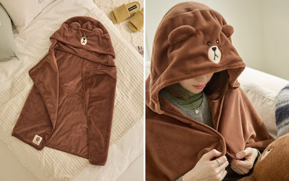 LINE FRIENDS HUG BROWN