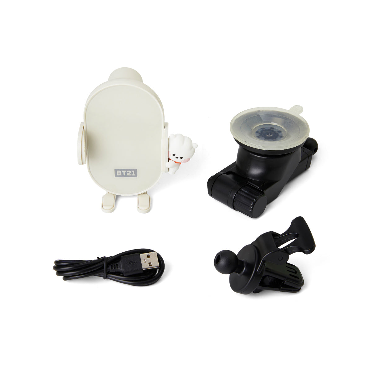 BT21 RJ minini WIRELESS CAR CHARGER